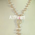 Rose quartz necklace