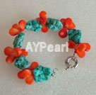 Wholesale coral Turquoise bracelet