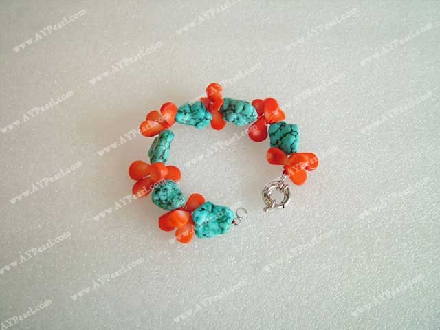 coral Turquoise bracelet