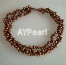 Wholesale Dyed pearl necklace