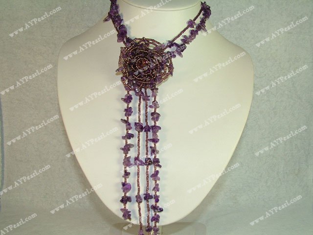 Wholesale Crystal Jewelry-Amethyst necklace