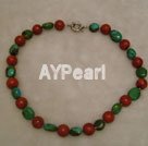sponge coral Turquoise necklace