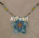 crystal flower necklace