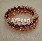 Dyed pearl bracelet