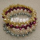 Dyed pearl bracelet