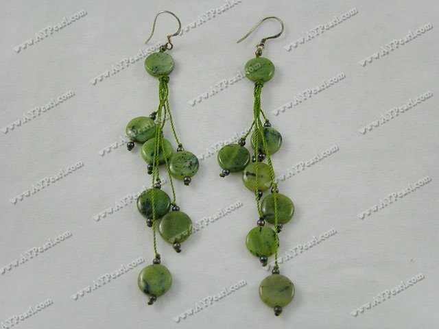 Boucles d'oreilles jade canadienne