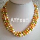 multicolor pearl necklace