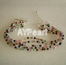 Wholesale multicolor gem necklace