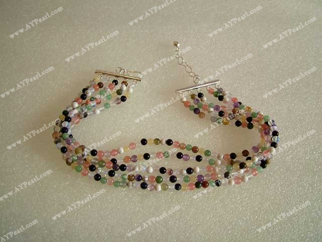 multicolor gem necklace