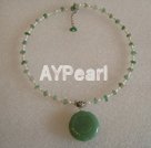 aventurine pearl necklace