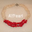 pearl coral necklace