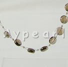 smoky quartz necklace