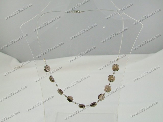 smoky quartz necklace