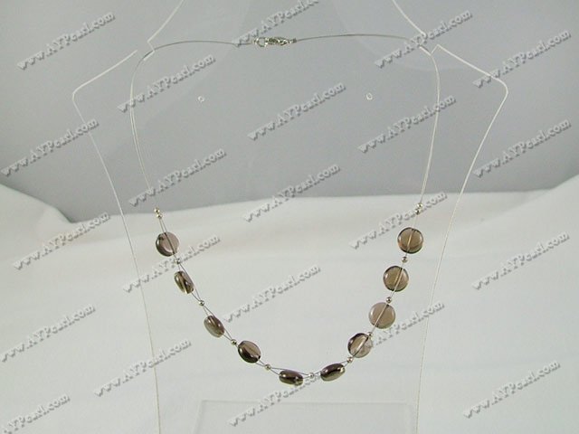 Wholesale Crystal Jewelry-smoky quartz necklace