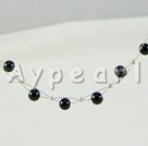 Wholesale Gemstone Jewelry-black gem necklace