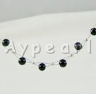 black gem necklace