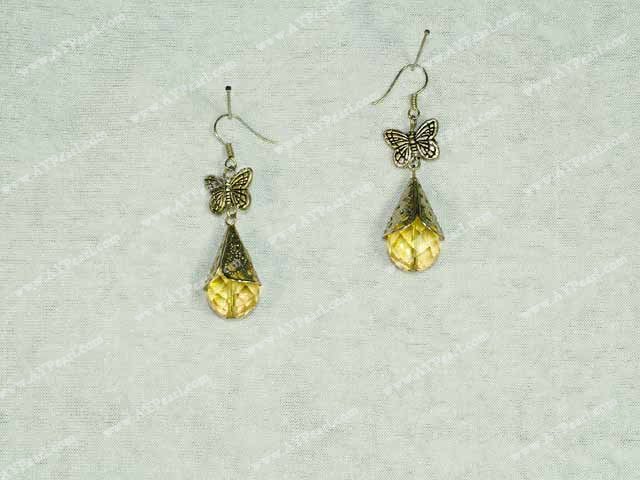 Wholesale Crystal Jewelry-citrine earring