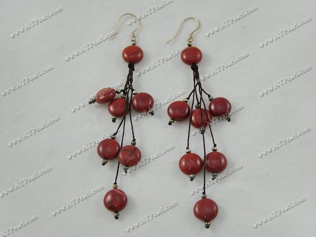 Red Aventurine earrings from www.aypearl.com with coupon code AY3109