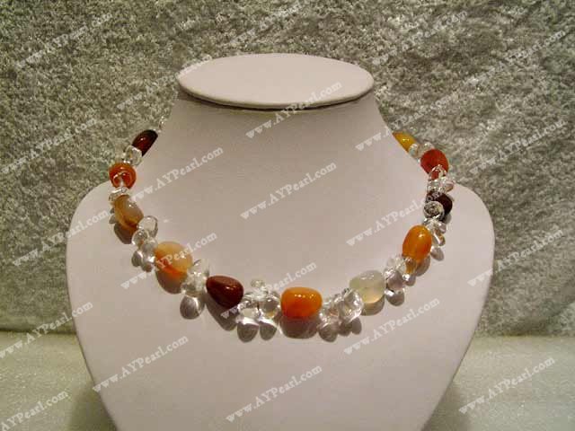 carnelian crystal necklace