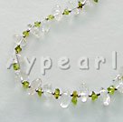 Wholesale Peridot crystal necklace