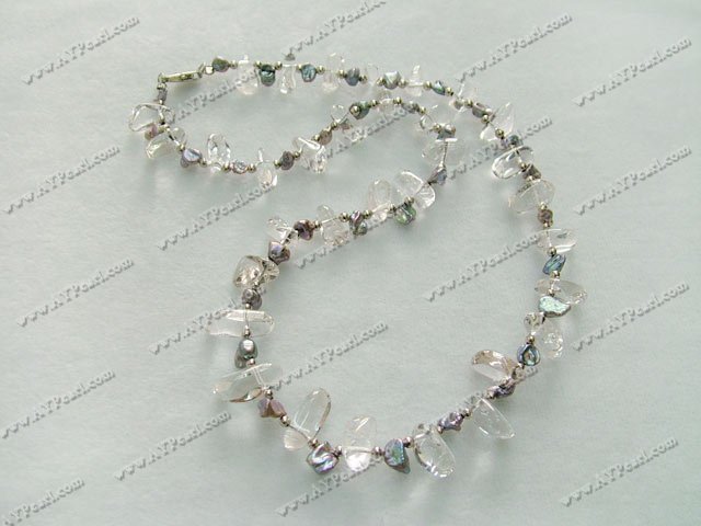 Wholesale Crystal Jewelry-pearl crytal necklace