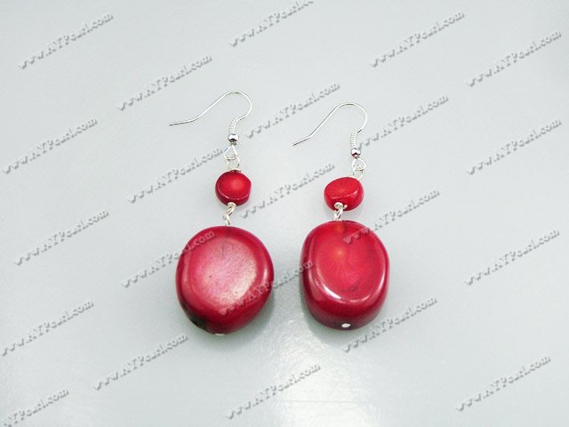 coral earring