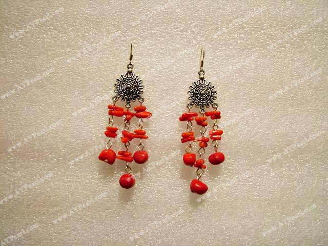 Coral Jewelry Wholesale-coral earring