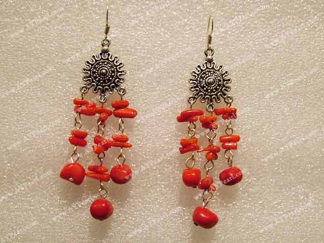 Coral Jewelry Wholesale-coral earring