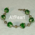 Wholesale green crystal bracelet