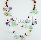 Wholesale Gemstone Necklace-multicolor pearl necklace