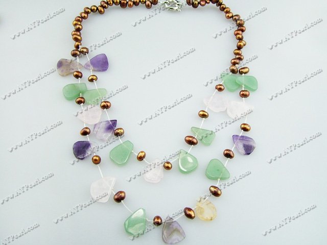 multicolor pearl necklace