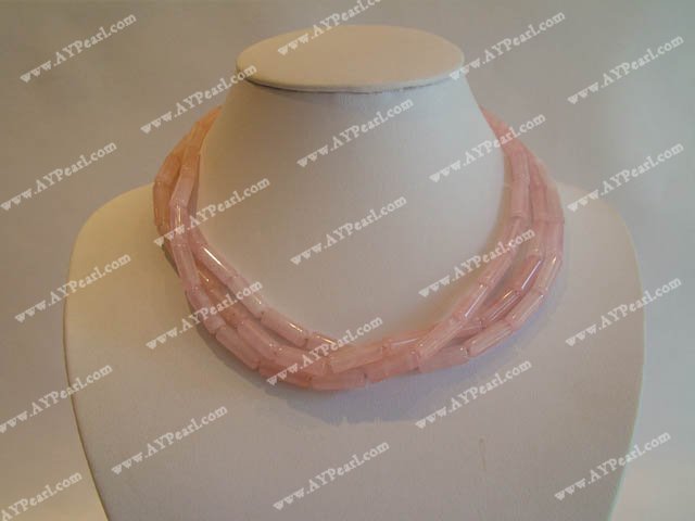 Rose quartz necklace