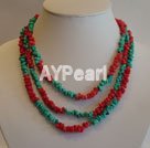 Wholesale coral Turquoise necklace