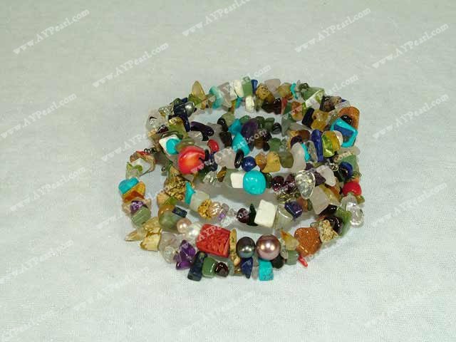Indian agate rock bracelet