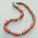 turquoise coral necklace