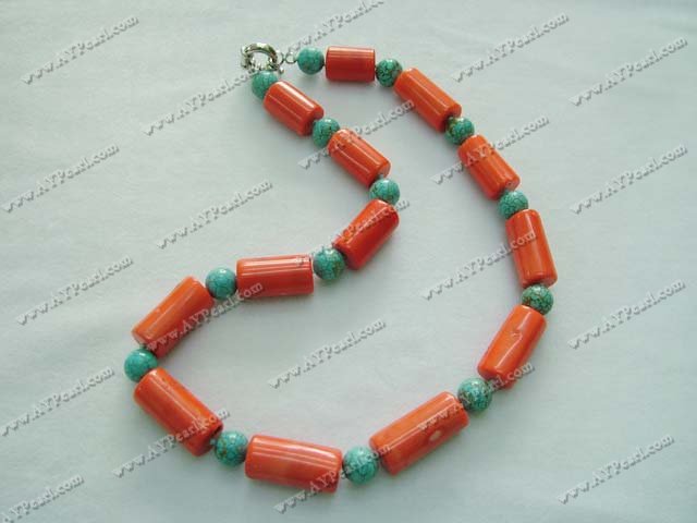 Wholesale Coral Jewelry-turquoise coral necklace