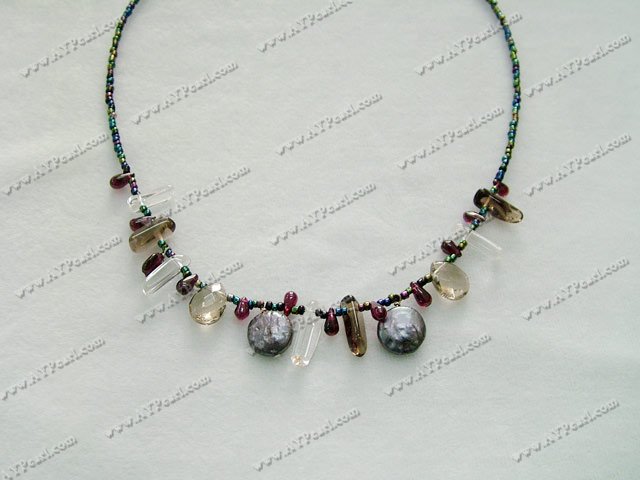 Wholesale Crystal Jewelry-pearl crytal necklace