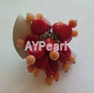 Wholesale ring jewelry-coral finger ring