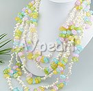 Wholesale crystal and pearl necklace
