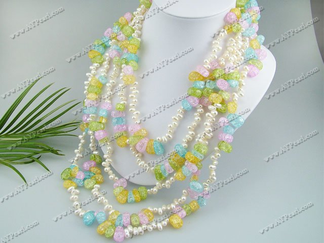crystal and pearl necklace