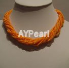 coral necklace