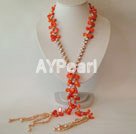 Wholesale pearl coral necklace