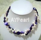 Wholesale pearl shell necklace