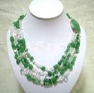 aventurine crystal necklace