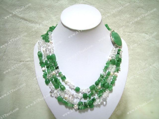 aventurine crystal necklace