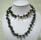 Wholesale black lip shell pearl necklace