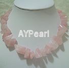 Rose quartz necklace