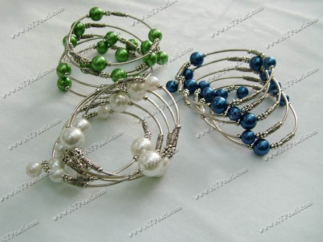 Wholesale Shell Jewelry-dyed like-pearl bracelet