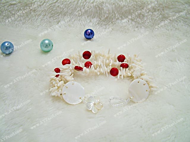 white coral bracelet