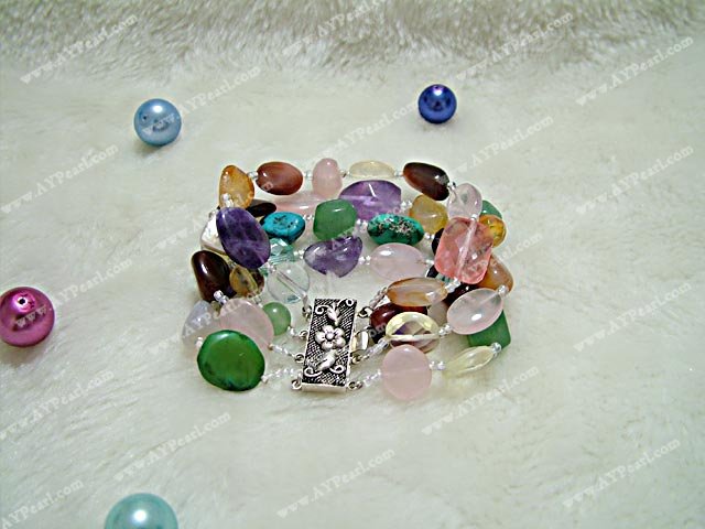 multicolor stone bracelet